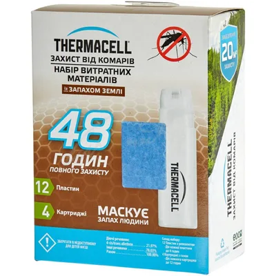 Пластини для фумігатора Thermacell E-4 Repellent Refills - Earth Scent 48 годин (1200.05.22/2212000522019)