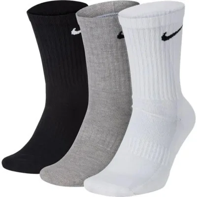 Шкарпетки Nike U NK EVERYDAY CUSH CREW 3PR SX7664-964 42-46 3 пари Білий/Чорний/Сірий (194955549148)