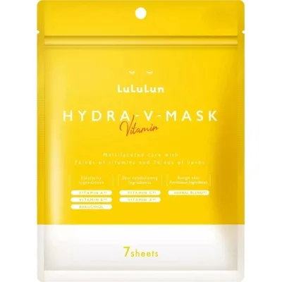 Маска для обличчя Lululun Face Mask Hydra V Інтенсивна зволожуюча З вітамінами та травами 7 шт (4580794010295)