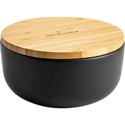 Миска KitchenAid Matte Oven-to-table з чорного керамограніту з кришкою (CC004972-001)