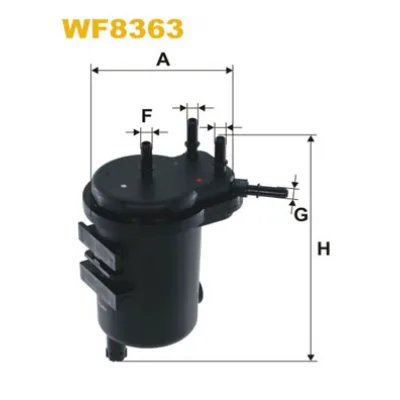 Фільтр паливний Wixfiltron WF8363