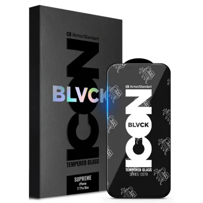 Скло захисне Armorstandart Supreme Black Icon Apple iPhone 17 Pro Max (ARM86401)