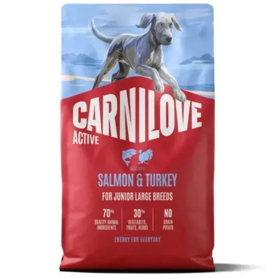 Сухий корм для собак Carnilove Active Salmon & Turkey Junior Large Breed 4 кг (8595602581405)