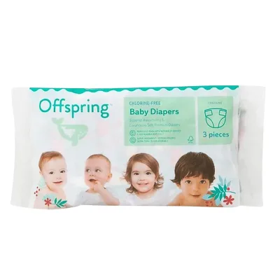Підгузки Offspring розмір M, 6-10 кг, 3 шт. (DP-OI-FTT-M3P)