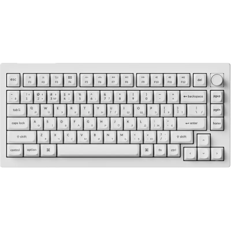 Клавіатура Keychron V1 Ultra Keychron Red Switch RGB UA White (V1U-F1-UA)