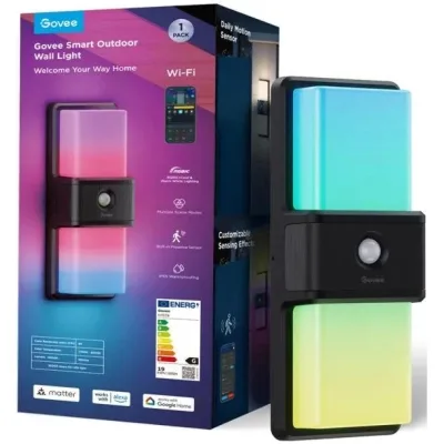 Світильник Govee H7078 Smart Outdoor Wall light, RGBICWW, IP65, WI-FI/Bluetooth, білий (H7078CD1)