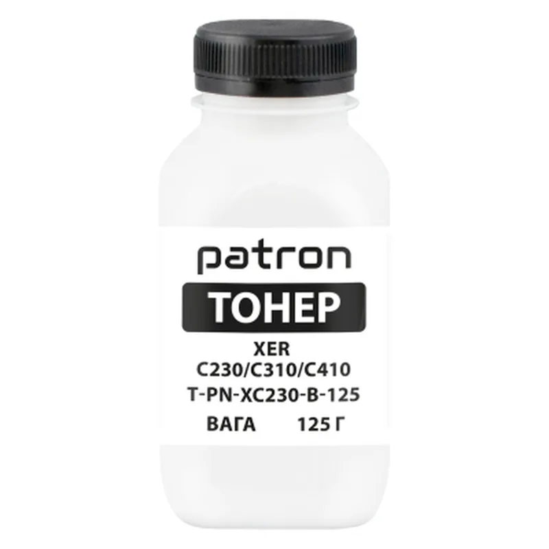 Тонер XER C230/C310/C410, 125 г, Black Patron (PN-XC230-B-125)
