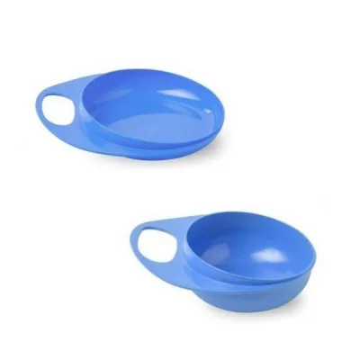 Тарілка дитяча Nuvita з кришкою 6 міс+ 3шт (NV8461Blue)