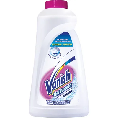Засіб для видалення плям Vanish Oxi Action Кришталева білизна 1 л (5997321747750/4820232971109)