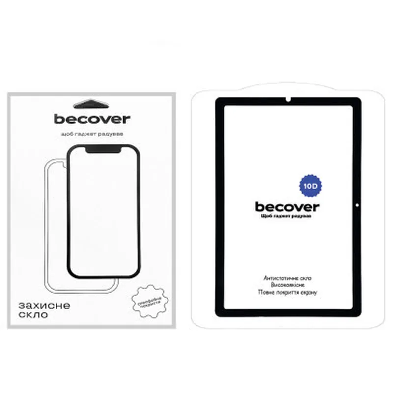 Скло захисне BeCover 10D Samsung Galaxy Tab S6 Lite (2024) 10.4" P620/P625/P627 Black (710802)