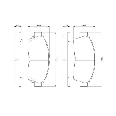 Гальмівні колодки Bosch 0 986 461 123