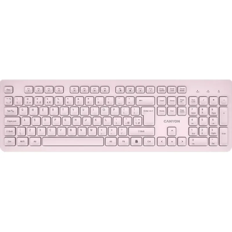 Клавіатура Canyon HKB-W01 Silent Wireless UA Beige (CNS-HKBW01BG)