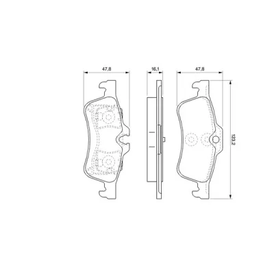 Гальмівні колодки Bosch 0 986 494 063