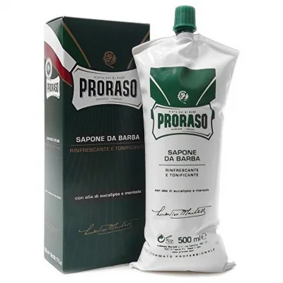 Крем для гоління Proraso з екстрактом евкаліпта та ментолом 500 мл (8004395001156/8004395006151)