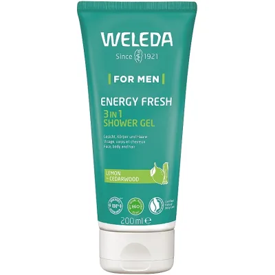 Гель для душу Weleda Energy Fresh Shower Gel 3 в 1 200 мл (7611916558283)