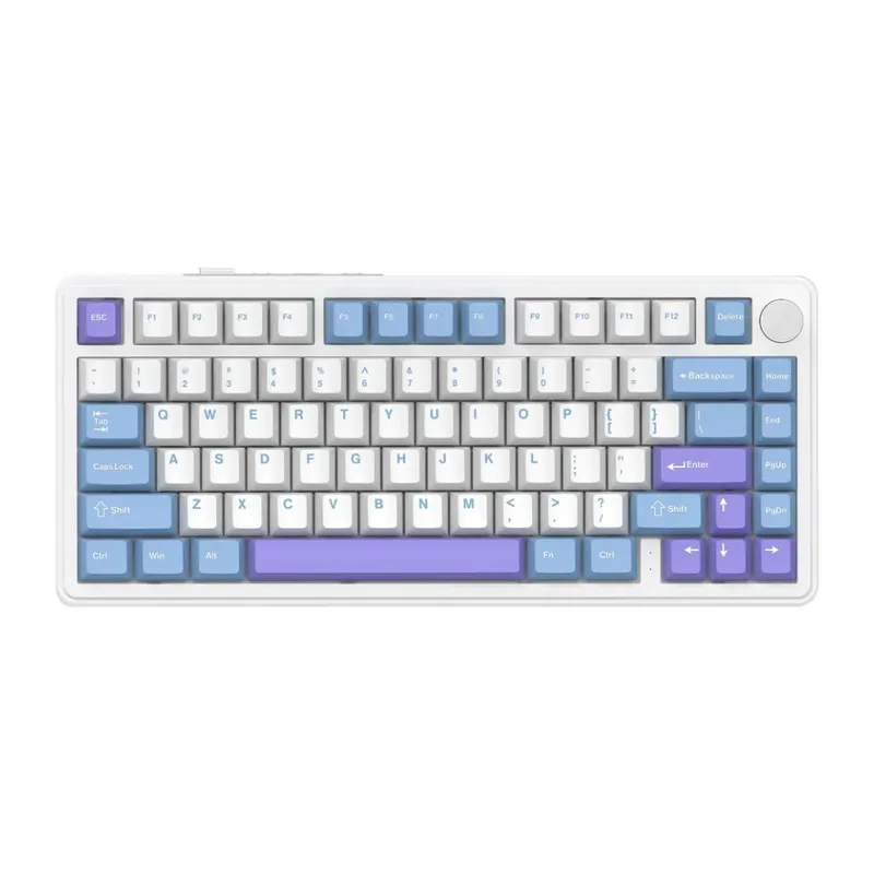 Клавіатура Attack Shark X85 RGB Wireless/Bluetooth/USB UA Moonlit Night (X85MN_AS)