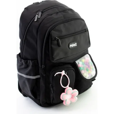 Рюкзак шкільний Maxi 18" Чорний (90187-black)