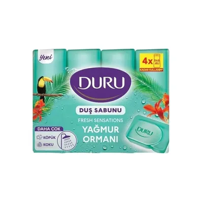 Тверде мило Duru Fresh Sensations Jungle Fresh Shower Bar 4 х 150 г (8690506536442)