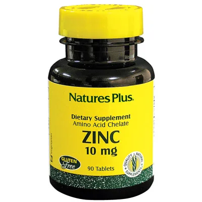 Мінерали Natures Plus Цинк 10мг, 90 таблеток (NAP-03630)