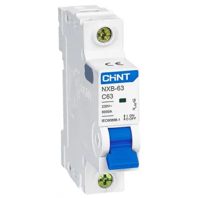 Автоматичний вимикач CHINT NXB-63-1P-C25