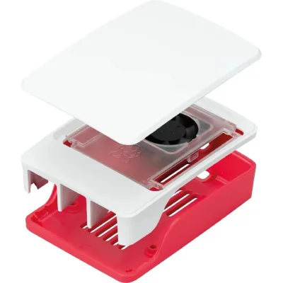 Корпус для Мікро ПК Raspberry Pi Корпус червоно-білий для Raspberry Pi 5 офіційний (SC1159)