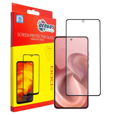 Скло захисне Dengos Full Glue Motorola G86 5G Black (TGFG-422)