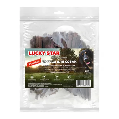 Ласощі для собак Lucky Star брусочки з м'яса кролика 10 см 200 г (4820144301308)