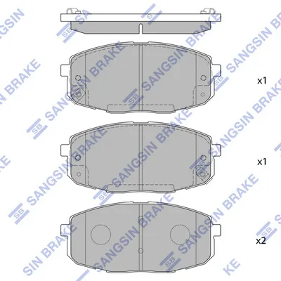 Гальмівні колодки HI-Q SP1162