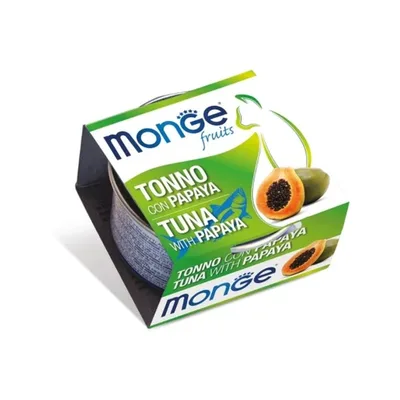 Консерви для котів Monge Wet Adult тунeць та папая 80 г (8009470013260)