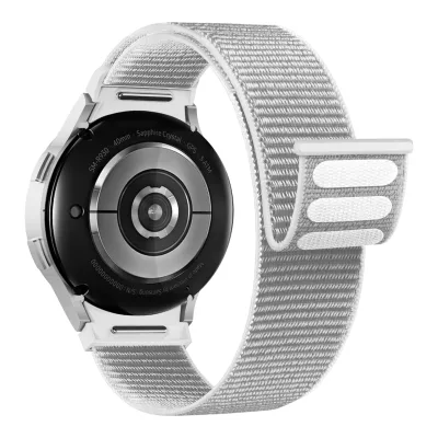 Ремінець до смарт-годинника Armorstandart Nylon Band для Samsung Galaxy Watch 7 / FE / 6 / 6 Classic / 5 / 5 Pro / 4 / 4 Classic White (ARM86852)