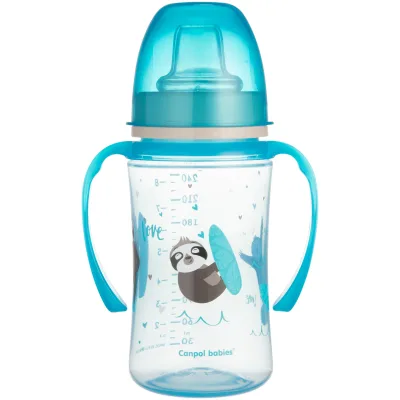 Поїльник-непроливайка Canpol babies EasyStart 240 мл -Sweet fun синя (35/208_blu)