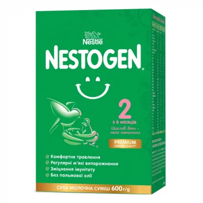 Дитяча суміш Nestogen 2 з лактобактеріями L. Reuteri з 6 міс. 600 г (7613287107862)