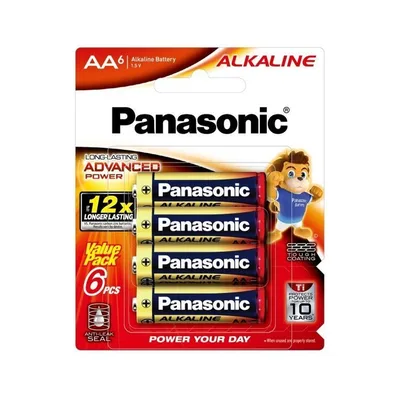 Батарейка AA Alkaline Power лужна 6pcs Blister Panasonic (LR6T/6BA)