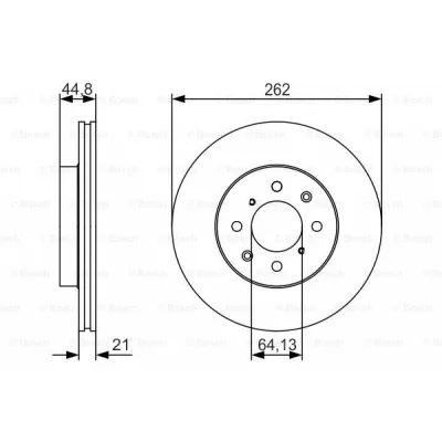 Гальмівний диск Bosch 0 986 479 R80 (упаковка 2 шт)
