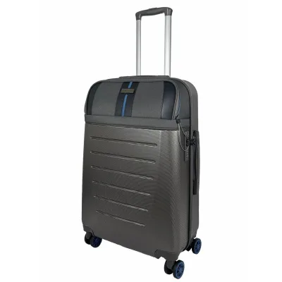 Валіза Semi Line 24" (M) Dark Brown/Blue Line (T5736-2) (DAS303804)