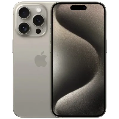 Мобільний телефон Apple iPhone 15 Pro 256Gb Natural Titanium (Grade B) USED (iP15Pr25NaT_B)