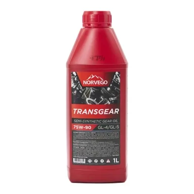 Трансмісійна олива NORVEGO TRANSGEAR GL4/GL-5 75W90 1л (4823110603819)