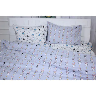 Постільна білизна MirSon Бязь Ranforce Elite 17-0527 Bunnies 110х140 (2200004659947)