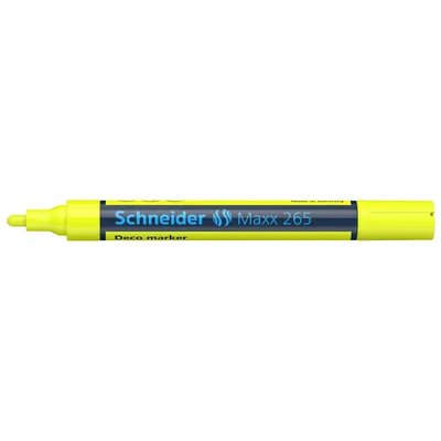 Маркер Schneider MAXX 265 крейдовий 2-3 мм, жовтий (S126505)