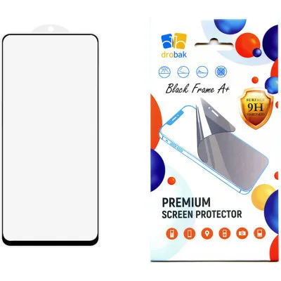 Скло захисне Drobak Poco M6 Pro Black Frame A+ (171716)
