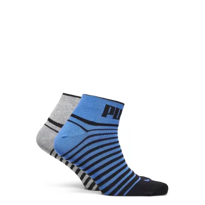 Шкарпетки Puma Unisex Quarter 2P 101002001-020 синій, сірий, чорний 35-38 (8718824798455)