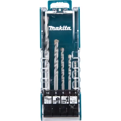 Набір свердл Makita 4–10мм, кейс, 5шт (E-11536)