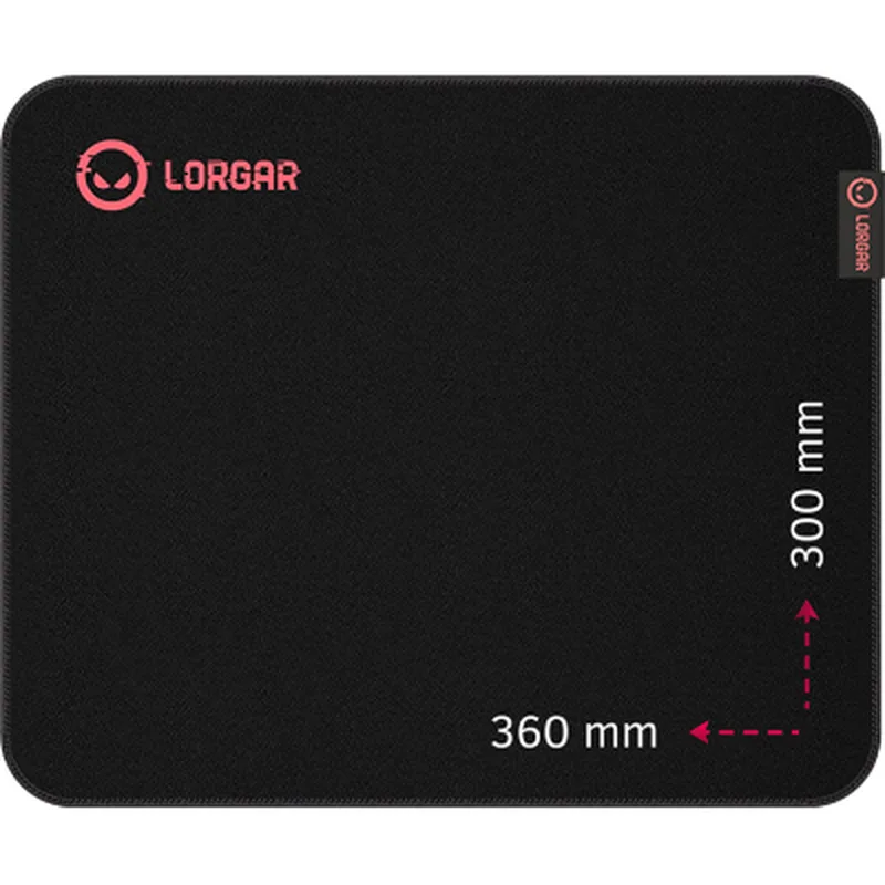 Килимок для мишки Lorgar Main 323 Black/Red (LRG-GMP323)