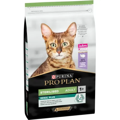 Сухий корм для кішок Purina Pro Plan Sterilised Adult 1+ Renal Plus Для дорослих стерилізованих З індичкою 14 кг (7613287887702)
