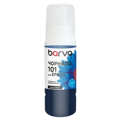 Чорнило Barva Epson 101 70 мл, Cyan, OneKey, water-soluble (E101-559e)