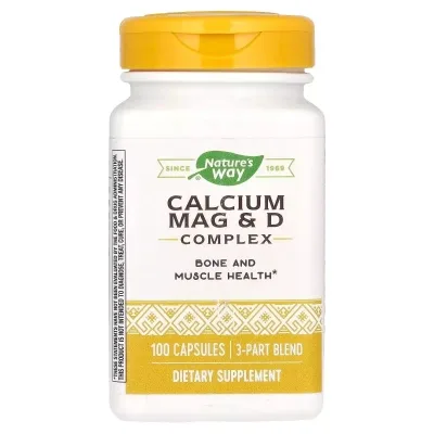 Вітамін Nature's Way Комплекс кальцій, магній та вітамін D, Calcium Mag & D Complex, 100 к (NWY-41420)
