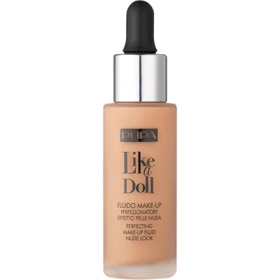 Тональна основа Pupa Like a Doll Perfecting Make-up Fluid Nude Look 030 - Natural Beige (8011607222414)
