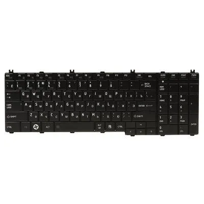 Клавіатура ноутбука PowerPlant TOSHIBA Satellite C650, L650 чорний, чорний фрейм (KB310685)