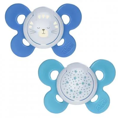 Пустушка Chicco Physio Comfort силіконова 16-36 міс 2 шт блакитна (74935.42.00.00)