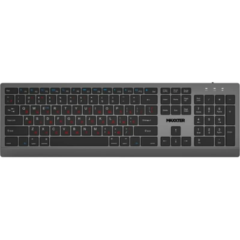 Клавіатура Maxxter KBW-01G-UA Wireless UA Gray (KBW-01G-UA)